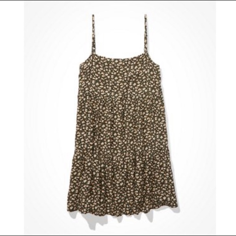 Tiered floral babydoll dress